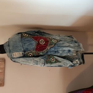 Upcycled jean jacket